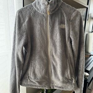 North Face Osito full-zip fleece jacket in gray